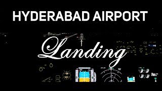 [P3Dv4.1] AIr India 777 landing at Hyderabad Airport. Pitch black sky.