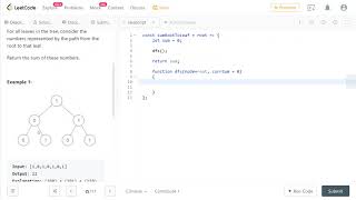 LeetCode 1022. [easy] Sum of Root To Leaf Binary Numbers