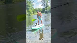 Paddling with Broadie #maine