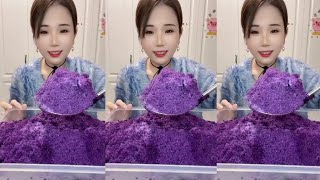 🧊❄️🥶Mukbang ice/shaved ice/ice Asmr/eating ice/sound crunchy