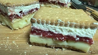 Bisküvi Pasta (hem pratik hemde çok hafif )  Butterkeks Torte