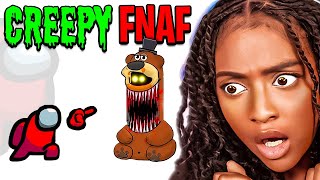 Mini Crewmate DESTROYS Creepy Freddy!!