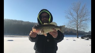 BAD Landing of A Nice Bass Through the Ice