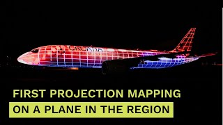 First projection mapping on a plane in the region I Visual Europe Group