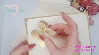 Invitatie nunta cod 19340 💌 Invitatii Nunta Deosebite 💝 Modele Invitatii de Nunta-Lux.ro