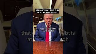 DONALD TRUMP SAYS THIS ABOUT KAMALA HARRIS #donaldtrump #kamalaharris #usaelections #usapresident