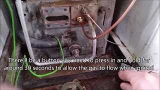 Replacing a thermocouple on a boiler with no pilot light