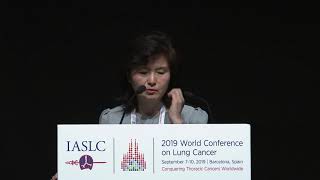 Myung-Ju Ahn presents for a symposium at IASLC 20th WCLC 2019