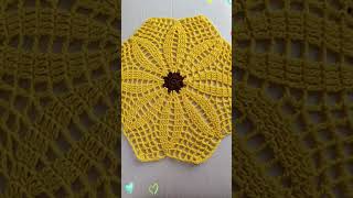 crochet sunflowerdoily@tamilselvinallakumar3462 #freeformcrochet #crochetprojects #crochethook