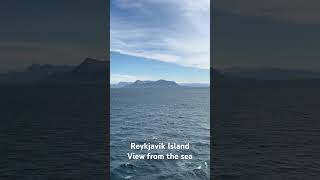 Reykjavik Island view from the sea #cruise #cruiseship #travelling #traveller #island #ocean