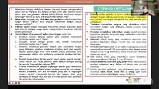 KEPATUHAN KEBERSIHAN TANGAN (KKT) - CARA PENGISIAN DAN KONSEP PELUANG