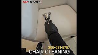 Steam Cleaning a Chair Brings Back The White!