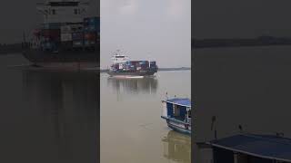 Ship at River Ganga #ship #ganga #riverganga #bigships