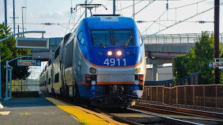 Amtrak, MARC, and NS train action in Aberdeen, Maryland