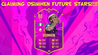 Completing Osimhen Future Stars!!! including  opening all packs for Him!!! FIFA 20 FUT20!!!