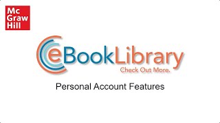 eBook Library Personal Account Features