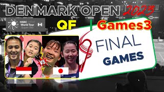 QF | INDONESIA VS JAPAN | GAMES3 - FINAL GAMES | DENMARK OPEN 2023