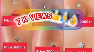 Latest Top Quality Diamond Nose Pin 5000rs starting #diamond #nosepindesign