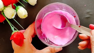 Homemade pink acrylic paint// homemade acrylic paint// how to make pink acrylic paint at home