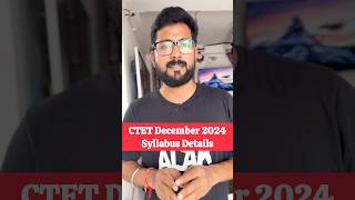 CTET December 2024 Notification 2024  || CTET Syllabus #ctetdecember2024