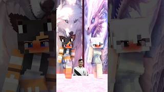 minecraft dance direwolf🐺 vs ice dragon❄️ #shorts