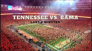 TENNESSEE BEATS BAMA 2022 | Last 2 Min of Game