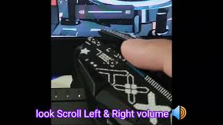 Logitech G502 Hero: How to adjust the volume by scrolling left and right.