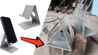 Unique idea 🤔😇 HAND MADE METEL STAND !!! हाथों से बना सुंदर मोबाइल स्टैंड।