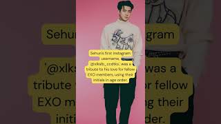 5 Unknown Facts About EXO's Sehun 🎤 #exo #sehun #shorts