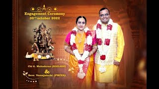 Best Engagement ceremony 2022  video  of KAILASH with PRIYA