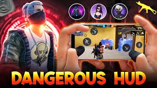 2024 New Top 3 Best 3 Finger Custom Hud Free Fire⚡{ MOVMENT+HEADSHOT } 4 Finger Custom Hud Free Fire