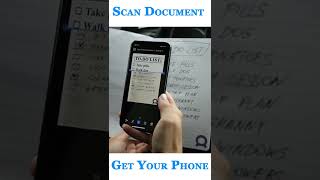 How to scan document in save in phone