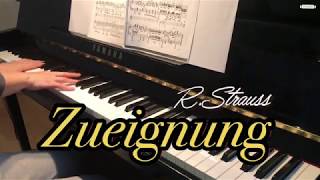 Zueignung, in C Major, Karaoke, Accompaniment, for high voice, R.Strauss,