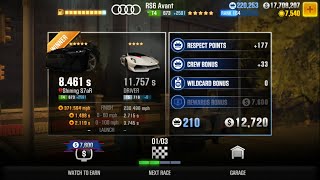 CSR2 - Audi RS6 Avant, shift & tune for 8.461 s (Championship ShowDown) | CSR Racing 2