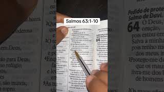 Salmos 63:1-10 #palavradedeus #palavra #versiculododia #versiculo