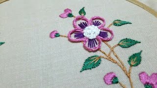 Hand Embroidery Pattern of flowers