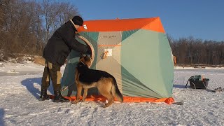 На улице -20, а в палатке жара! Зимняя рыбалка в мороз