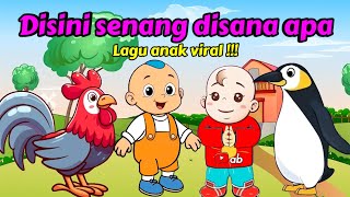 Di sini senang di sana senang - Lagu Labubu - Labubu Bahasa Indonesia - Kukuruyuk - Ayam Berkokok