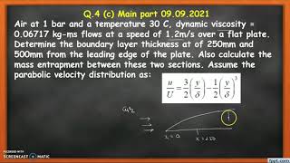 Numerical | boundary layer thickness | GTU Paper Solution | 9September 2021| Heat Transfer | 3151909