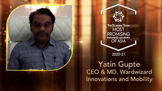 Mr. Yatin Gupte Being Felicitated Asia's Most Promising Business Leader 2020-2021