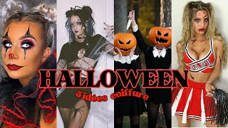 5 COIFFURE pour HALLOWEEN 2024👻 look dhalloween FACILE a faire 👻 easy halloween hairstyle 2024