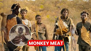 hunter gatherers hunting  Tribe Offers Me Monkey Meat!! 3 Hours With Last Monkey Eating Tribe😋