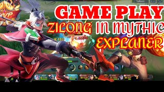 GAME PLAY ZILONG EXPLANER in MYTHIC #mlbb