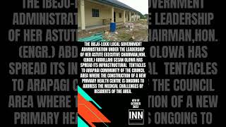 Ibeju-Lekki LG Provides Community Health Centre For Residents  # #ibeju #news #ibejulekki