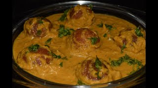 Jamoon Curry, ಜಾಮೂನ್ ಕರಿ, Jamoon mix kofta curry, kofta curry, north indian gravy recipe