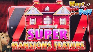 SUPER MANSIONS FULL SCREEN HAND PAY HUFF N EVEN MORE PUFF! #supermansions #huffnevenmorepuff