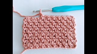 How to Crochet the Moss Stitch (also known as Linen or Granite Stitch) - easy stitch for beginners!