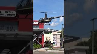 Amazing landing Robinson helicopter R44 #helicopter #youtubeshorts #shorts #aviation #r44 #clips