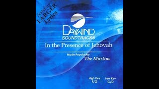 In The Presence Of Jehovah: first draft with vocals: 4.12.2022