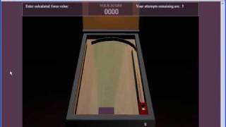 PinballSIM Knowledge and Skill Builder 1 - Ball Shooter Force Calculation